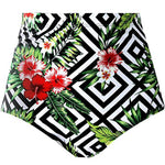 Plus Size Women Sexy Bikini Bottoms Floral Print High Waist Briefs Summer Swimwear Beachwear Retro Swimsuit Swimming Trunks HOT