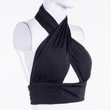 Women Strappy Cross Over Front Cut Out Halter Neck Sleeveless Backless Crop Top Bandage Vest Summer Sexy Tops Woman Clothes S-XL