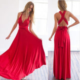 Sexy Women Multiway Wrap Convertible Boho Maxi Club Red Dress Bandage Long Dress Women Party Bridesmaids Infinity Ladies Dresses