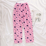 Caiyier Autumn Winter Flannel Pajamas Women Sleep Bottoms Warm Soft Loose Night Wear Long Pants Thick Pajama Pants