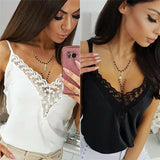 Sexy Women Sleeveless T Shirt Summer V-neck Loose Casual Female Tops Vest Ladies Clothing