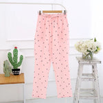 2019 Spring New Sleep Pants Ladies' 100% Gauze Cotton Print Variety Styles Sleep Bottoms Trousers Soft Household Pants pyjamas