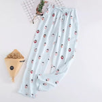 2019 Spring New Sleep Pants Ladies' 100% Gauze Cotton Print Variety Styles Sleep Bottoms Trousers Soft Household Pants pyjamas