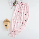 2019 Spring New Sleep Pants Ladies' 100% Gauze Cotton Print Variety Styles Sleep Bottoms Trousers Soft Household Pants pyjamas