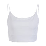 Women Clothes 2019 Camis Women Solid Color Strap Vest Bustier Tops Camis Sexy Camisole Fashion Design Women T-shirt Crop Top