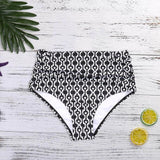 2019 Sexy Women High Waisted Bikini Swim Pant Short Bottom Swimsuit Swimwear Bathing Print Underwear Lady Bikini One Piece XYT04