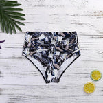 Summer Women High Waisted Bikini Swim Shorts Casual Print Bottom Swimsuit Swimwear Bathing thong For Female 2019 Fashion