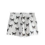 Ship From The US Corgi Print Cute Sleep Bottoms Knitting Cotton Pajama Shorts Women Multi Dogs Styles Elastic Waist Loose B61002