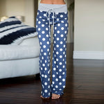 Cute Women Casual Sleep Bottoms Soft Pajama Pants Elastic Drawstring Waist Pyjamas Women Trousers Sexy Loose Home Pants