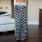 Cute Women Casual Sleep Bottoms Soft Pajama Pants Elastic Drawstring Waist Pyjamas Women Trousers Sexy Loose Home Pants