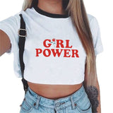 Summer fashion Harajuku Sexy tank Crop Top White T Shirt Clothes Women Cute mouse printed Croptop Short sleeve