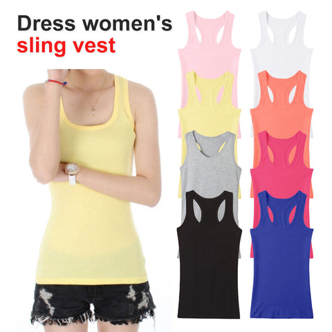 New Solid Slim Women tank Tops Summer Sleeveless Jersey Cotton Tanks Camis Tees For Woman Sexy Top White Black Multicolor Vest