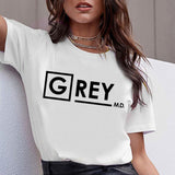 Cartoon Greys Anatomy T-shirts Women You're My Person Letter T Shirt 90s Harajuku Ullzang Fashion Tops Tee Korean Tshirt Female