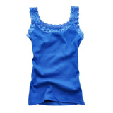 2019 Women Girl Summer Sexy Lace Tank Tops Sleeveless Bodycon Temperament T-shirt Vest Fashion Camisole Top