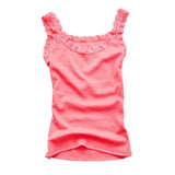 2019 Women Girl Summer Sexy Lace Tank Tops Sleeveless Bodycon Temperament T-shirt Vest Fashion Camisole Top